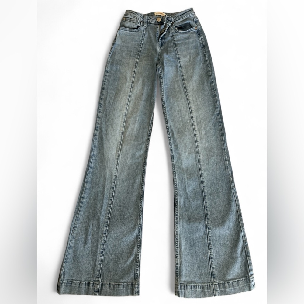 Shyanne Blue Flare Wide Leg Jeans